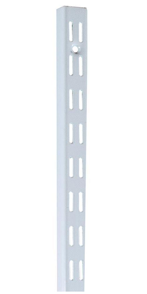 1220mm Double Slot Shelving Upright, White - AR--U1220-WH