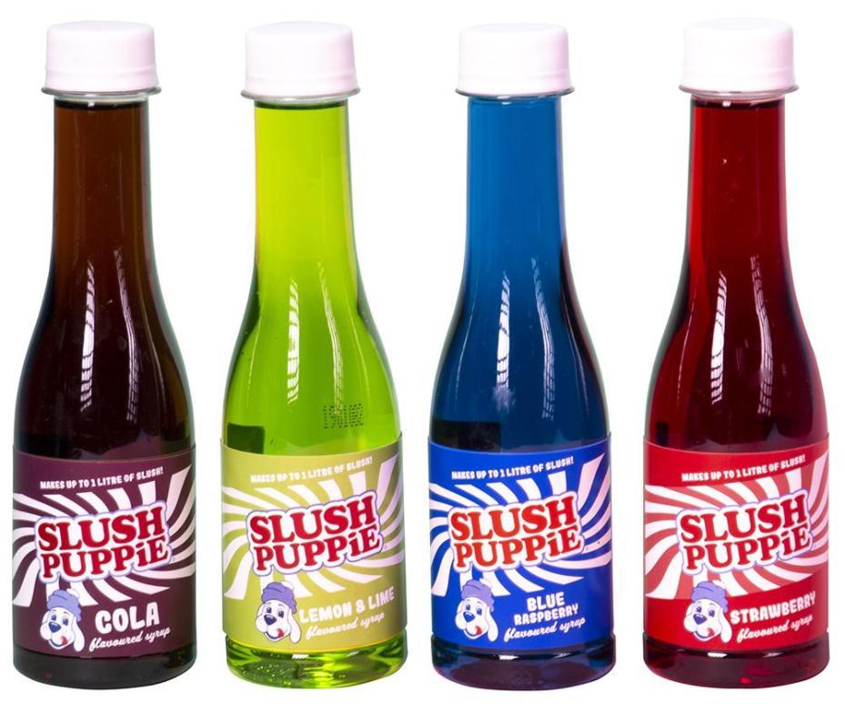 Slush Puppie Syrup Selection Pack, 4 Flavours - 0785L