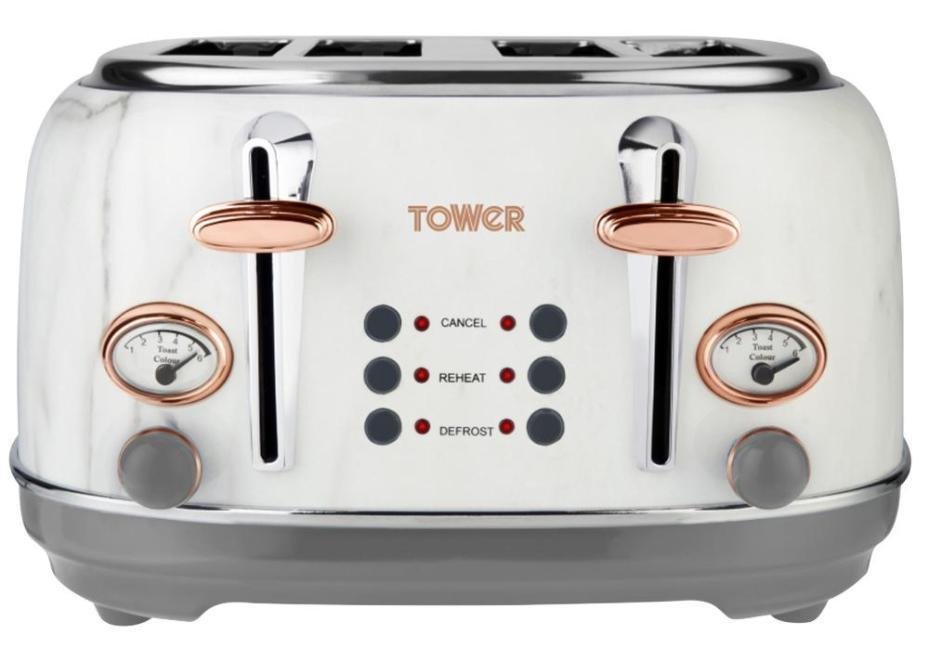 1630W 4 Slice Toaster, Marble - T20017WMRG