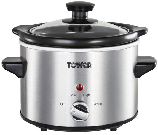 1.5L Stainless Steel Slow Cooker, 120W - T16020