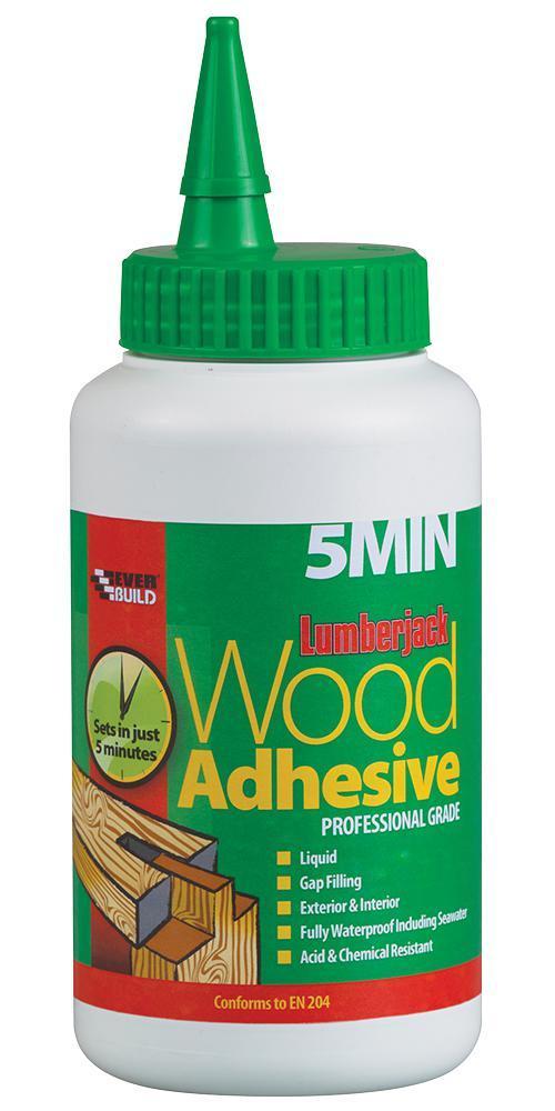 5 Minute Polyurethane Wood Adhesive  Liquid, 750g Bottle - 5MINPU7