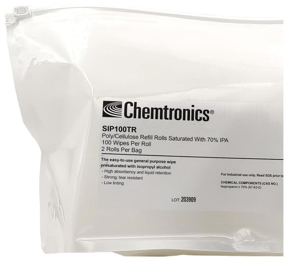 IPA Presaturated Wipes (70% IPA) 2x 100 Refill Pack - SIP100TR ...