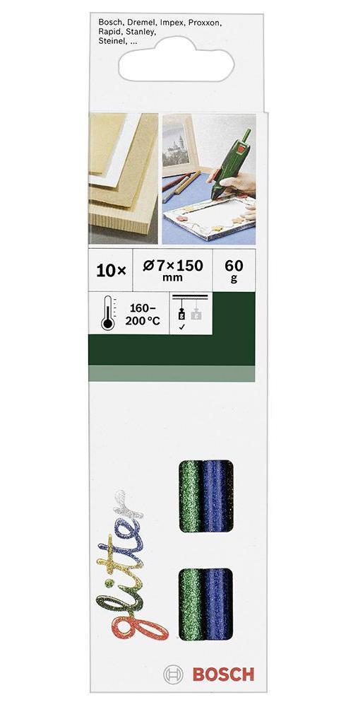 150mm x 7mm Glitter Glue Sticks, 10 Pack - 2609256D31