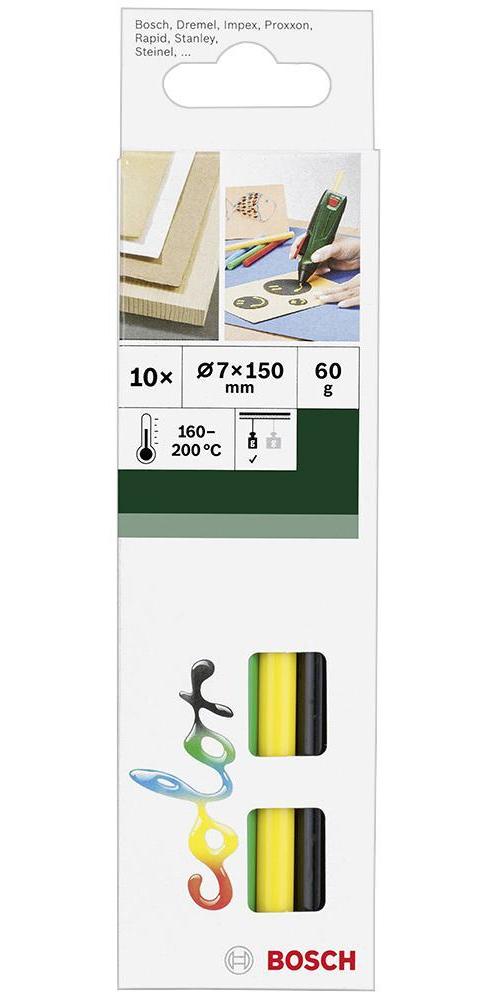 150mm x 7mm Colour Glue Sticks, 10 Pack - 2609256D30