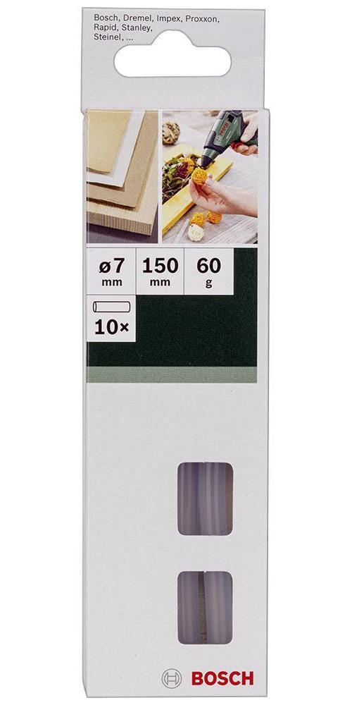 150mm x 7mm Clear Glue Sticks, 10 Pack - 2609256A04