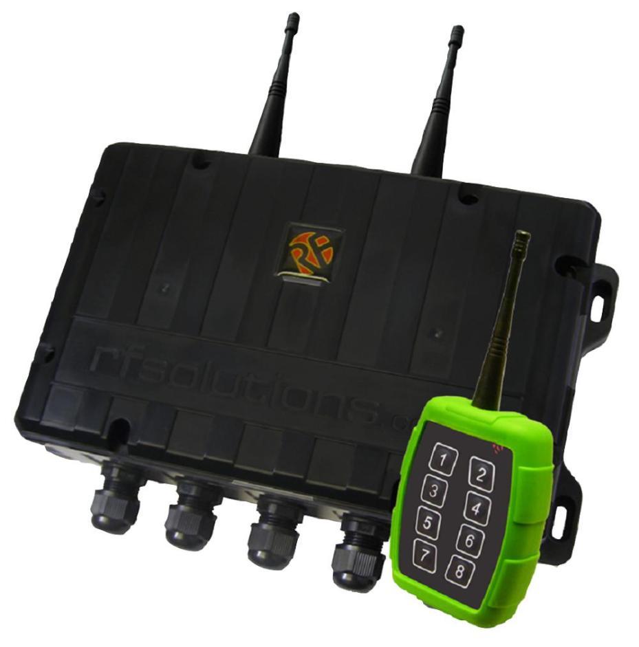 8 Channel Remote Control System, 2km, 868MHz - TRAP-8S8 – Rapidwarehouse
