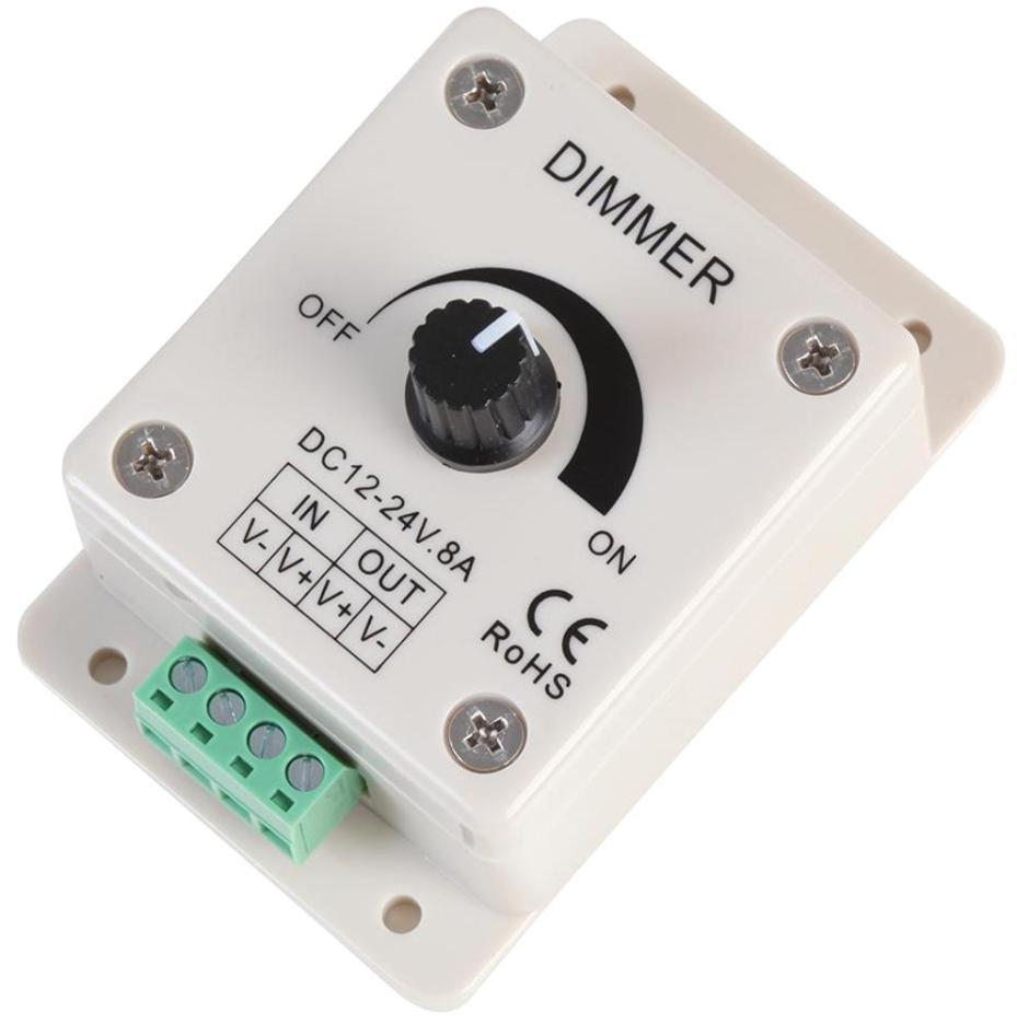 Led Dial Know LED DRIVER DIMMER SWITCH 12VDC 24VDC 8A - TGR-DIAL-DIM – Rapidwarehouse