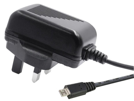 1.5A, Micro USB Mains Charger with Built in Micro USB Lead - PELL0239