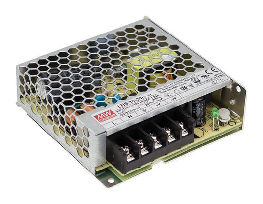 48V, 1.6A, 76.8W, Enclosed Power Supply - LRS-75-48