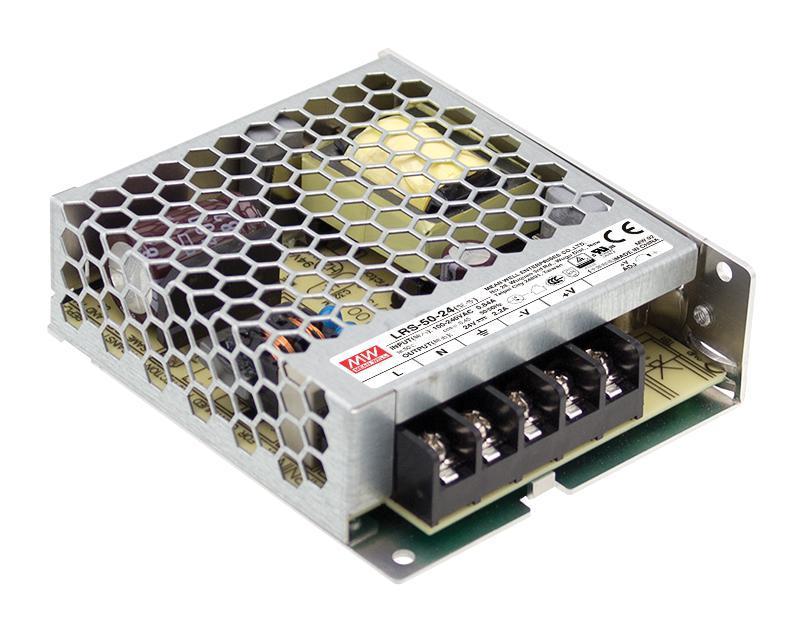 12V, 4.2A, 50.4W, Enclosed Power Supply - LRS-50-12