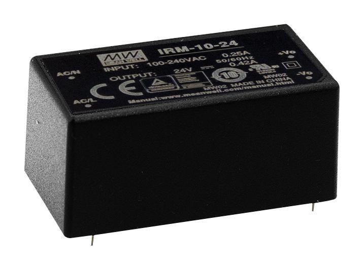 12V, 850mA, 10.2W, PCB Mount AC to DC Power Supply - IRM-10-12