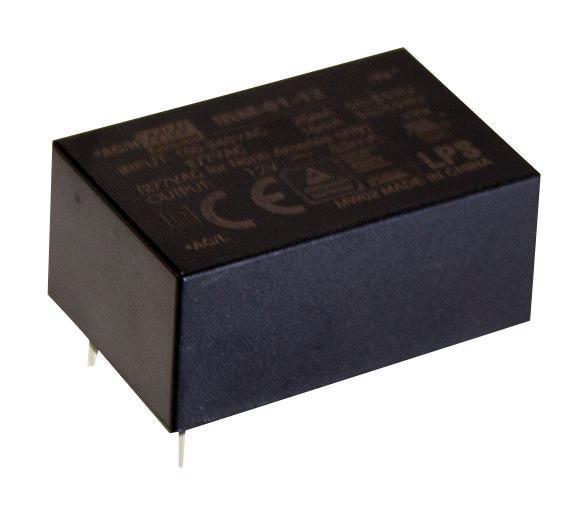 5V, 200mA, 1W PCB Mount AC to DC Power Supply - IRM-01-5