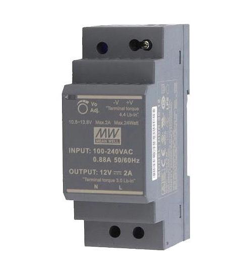 5V, 3A, 15W, AC/DC DIN Rail Power Supply - HDR-30-5