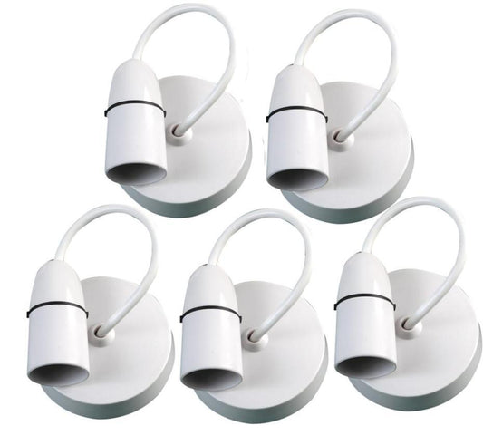 6" Ceiling Pendants, 6A, White, Pack of 5 - PELB1124