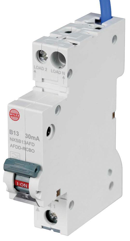 13A Combined RCBO/AFDD, 30mA, B Curve - GB6:NXSB13AFD