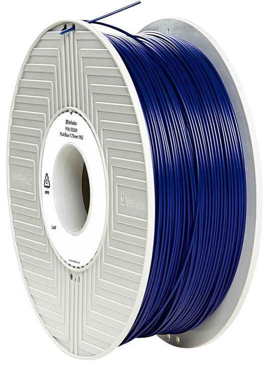 1.75mm Blue PLA Filament for 3D Printer, 334m Reel, 1kg - VB55322