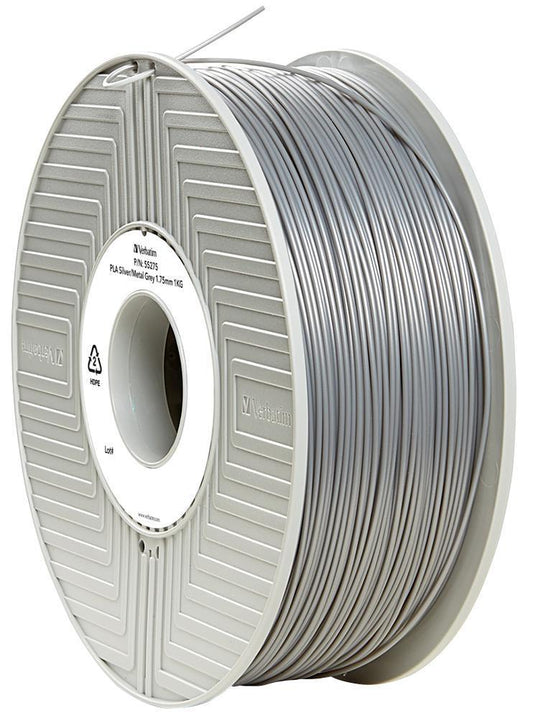 1.75mm Sliver/Grey PLA Filament for 3D Printer, 334m Reel, 1kg - VB55319