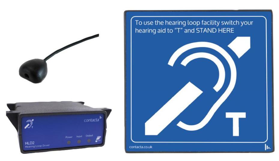 Loop Audio Microphone Under-the-Counter Audio Induction Loop System with Base Mic - IL-K200 ...