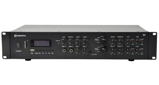 4x200W Dual Stereo Amplifier with USB/SD/FM/BT - A4