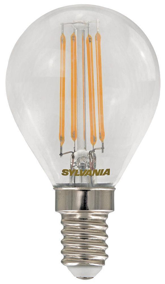 4.5W Retro Filamant Golf Ball LED Bulb, E14, Warm White, 470lm  (Pack of 4) - 0028216