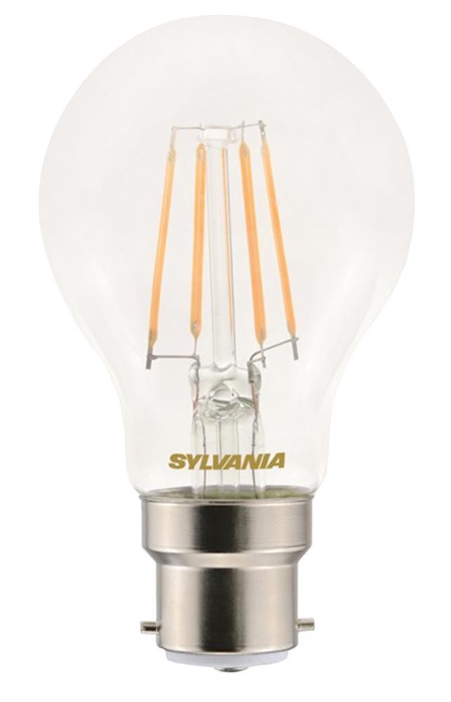 4.5W Retro Filament GLS LED Lamp, B22, Warm White, 470lm  (Pack of 4) - 0028213