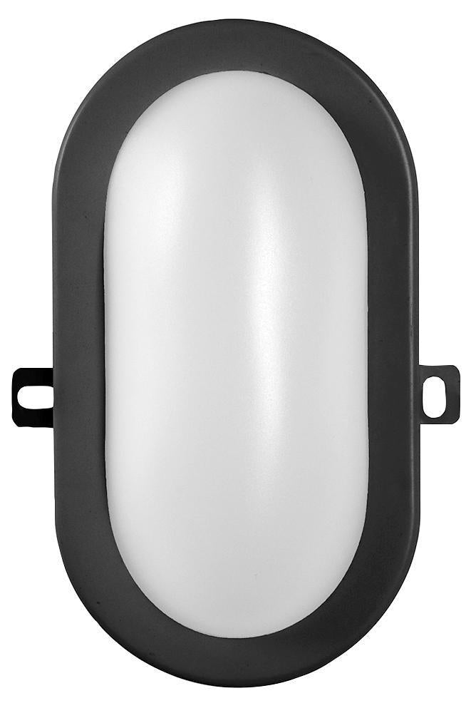 5.5W LED Bulkhead Light, 4000K,450lm,  IP54, Black - 4058075271647