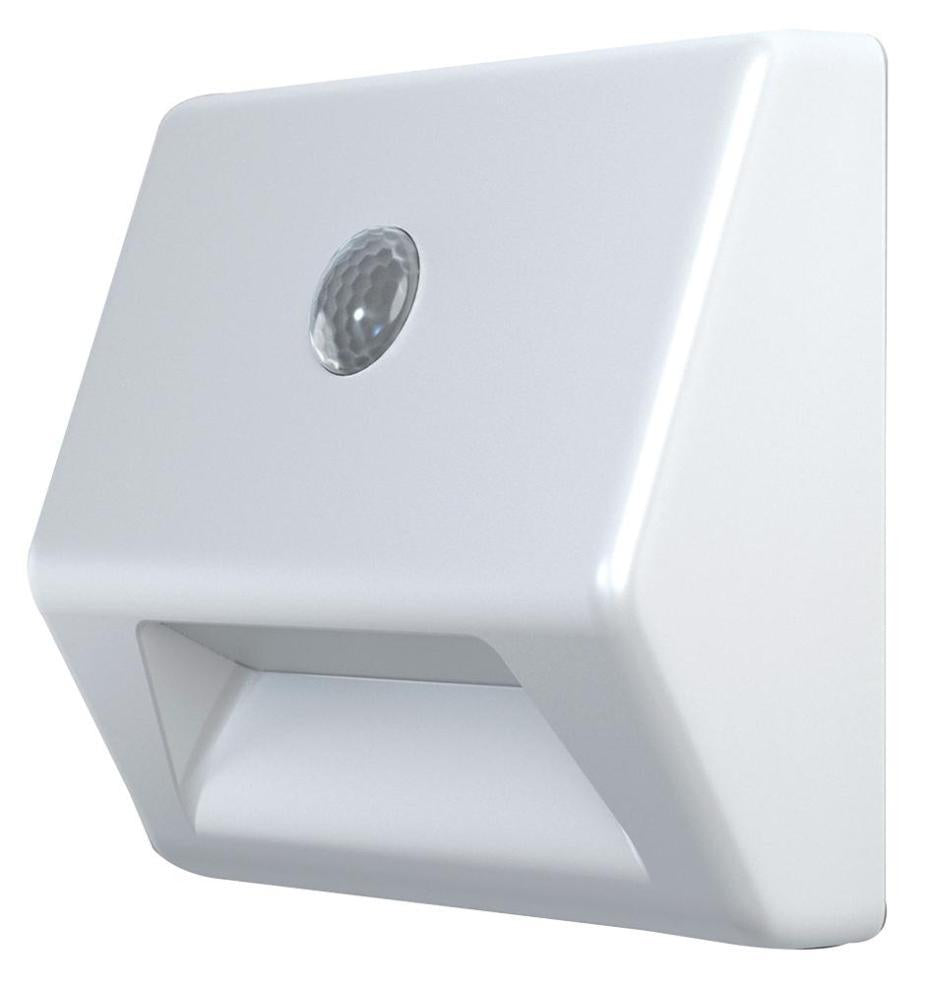 0.25W NightLux Stair Light with PIR Sensor, 4000K, Cool White, 10lm, White, IP54 - 4058075260733