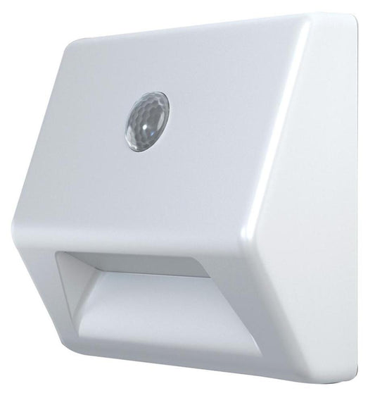 0.25W NightLux Stair Light with PIR Sensor, 4000K, Cool White, 10lm, White, IP54 - 4058075260733