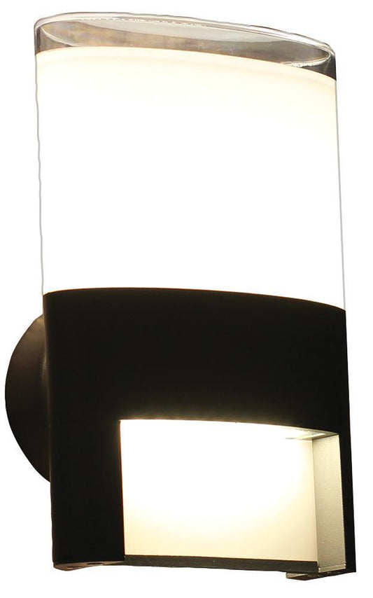 13W LED Up/Down Garden Wall Light, 800lm, IP54 - 778357
