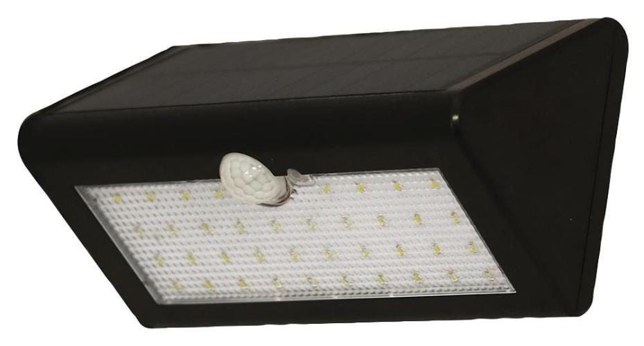 4W Solar Powered LED Wall Light with PIR, IP65 - 778197