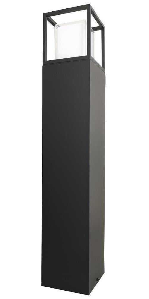 10W LED Boxed Garden Bollard Light, 600lm, 800mm, IP44 - 778395