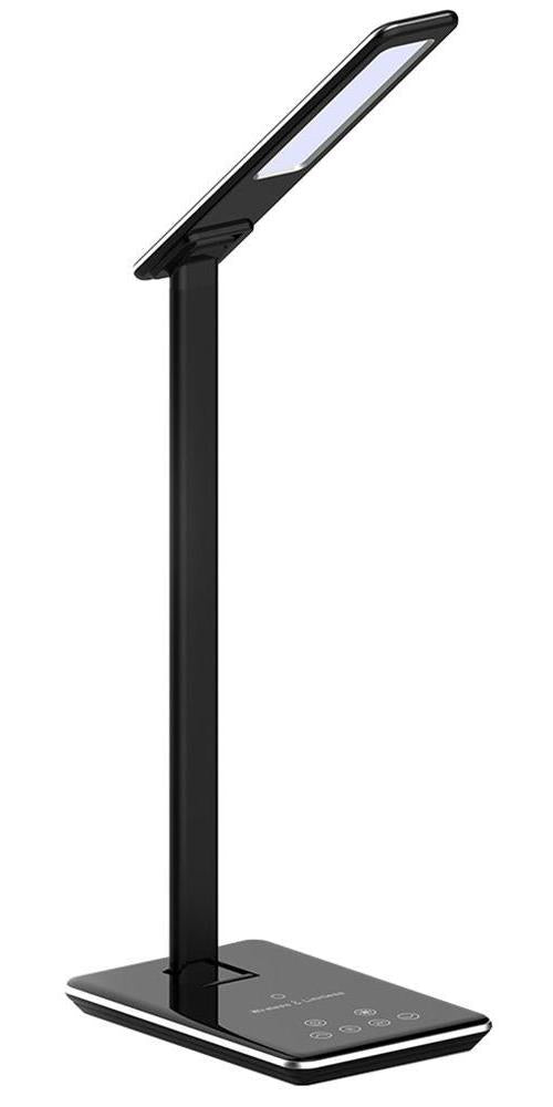 5W LED Table Lamp with Wireless Charger, 4 Dimming Modes, Black, 12cm - VT-7405 8600