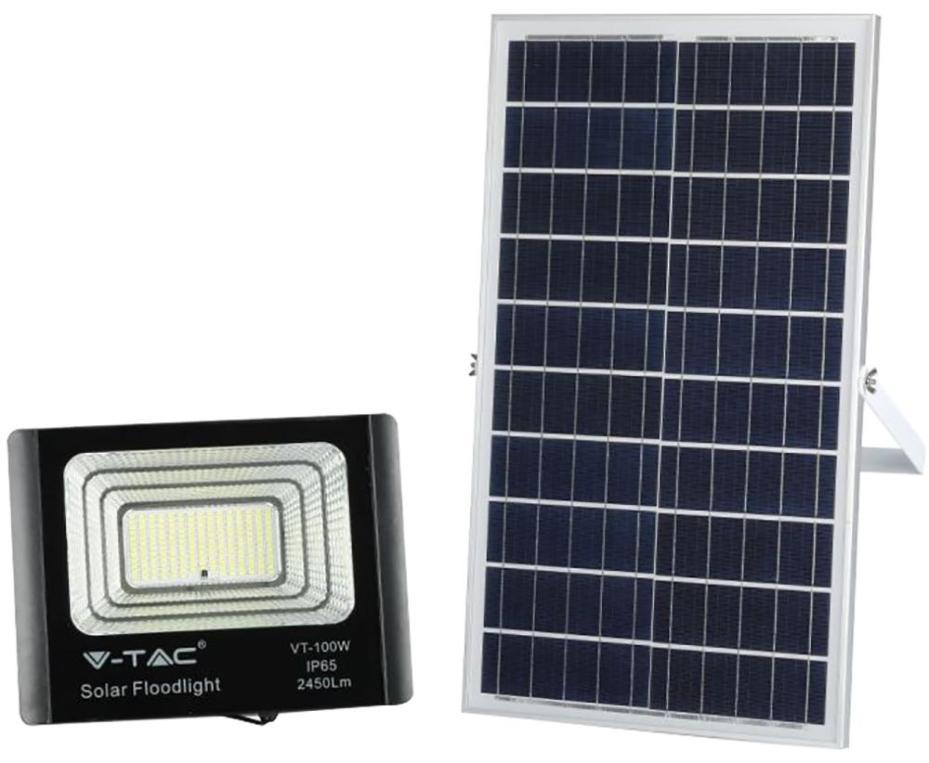 100W - 2450lm LED Floodlight, 6000K, 2450lm, IP65 - VT-100W 94012