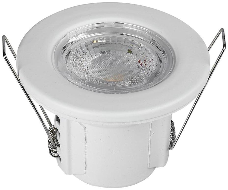 5W Dimmable Fire Rated Downlight, Daylight White, IP65, 500lm, White - VT-885 8181