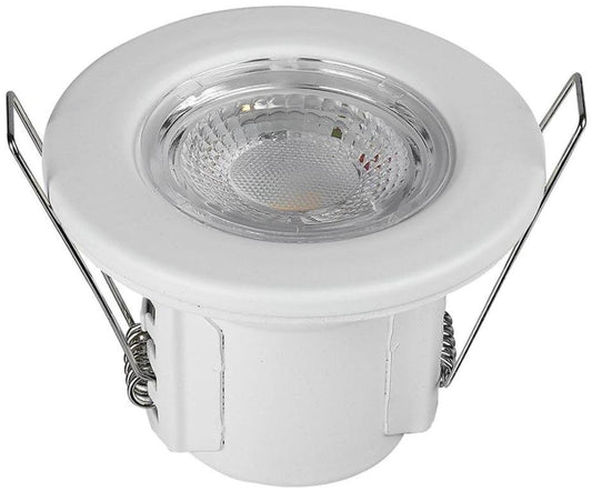 5W Dimmable Fire Rated Downlight, Daylight White, IP65, 500lm, White - VT-885 8181