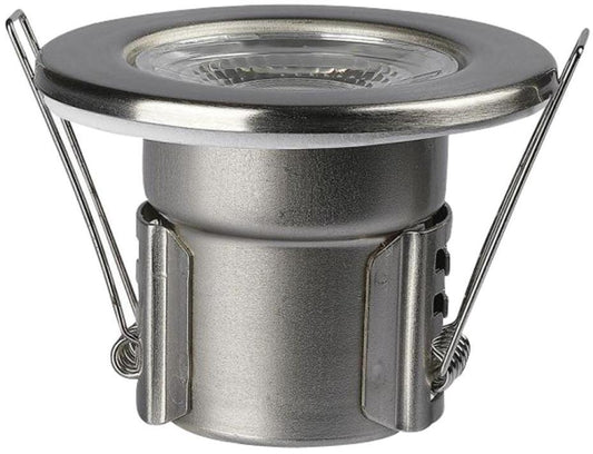 5W Dimmable Fire Rated Downlight, Daylight White, IP65, 500 Lumens, Nickle - VT-885 8179