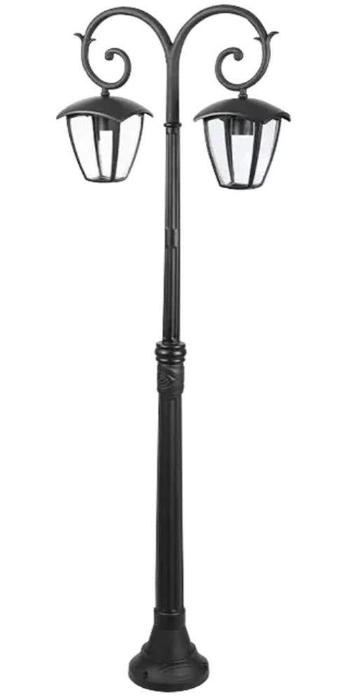 60W Twin Pole Lamp, Black, E27, IP44, 1410mm - VT-738 7061