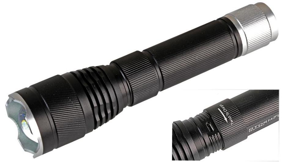 10W Rechargeable LED Torch, IP54 - 841064