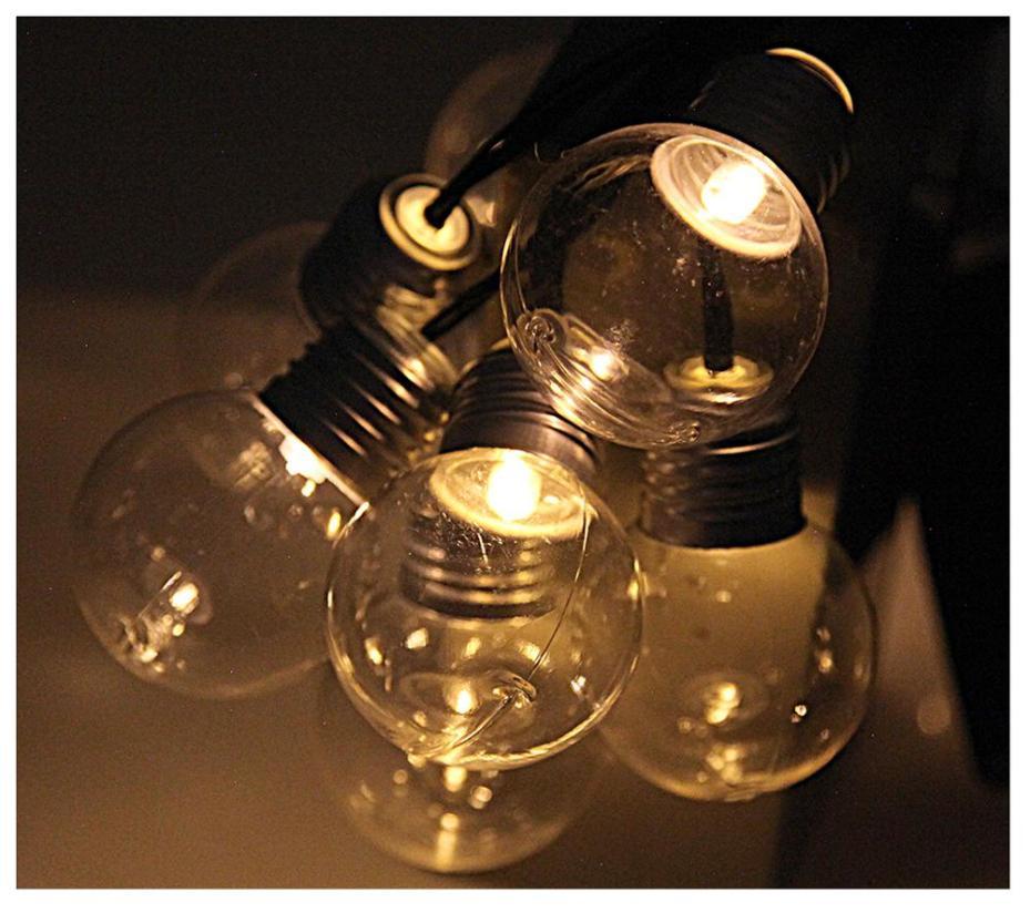 10 x Solar LED GLS String Lights - 957118