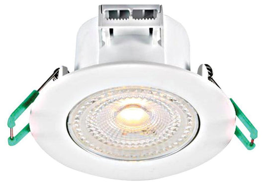 5.5W Dimmable Tilting LED Downtlight, 3000K, 420lm, IP44 - 0005376