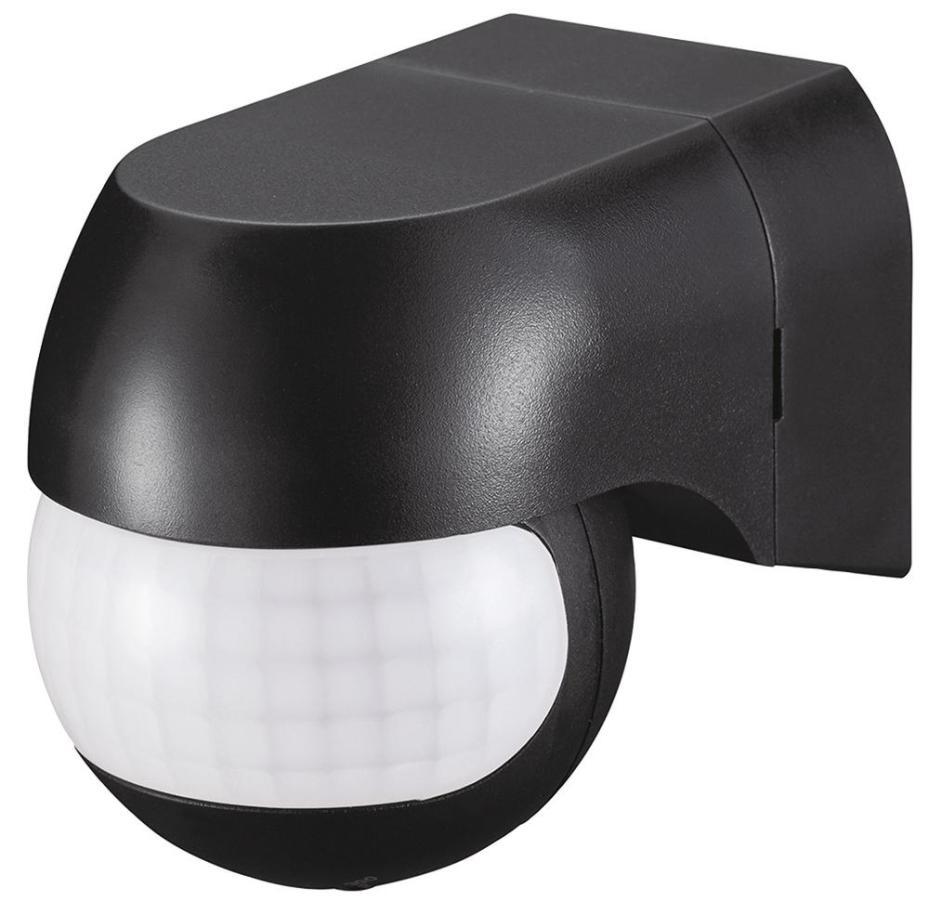 Wall Mounted PIR Sensor, IP44, Black - PELL0045 – Rapidwarehouse