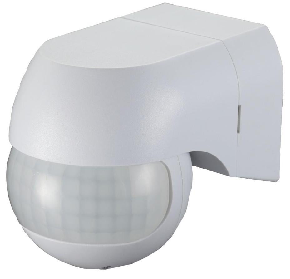 Wall Mounted PIR Sensor, IP44, White - PELL0044