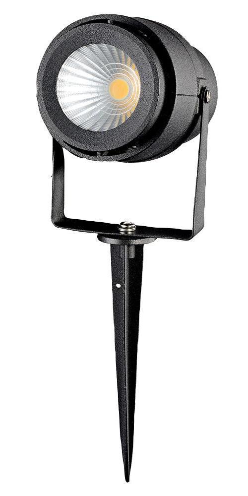12W LED Garden Spike Light, 720lm, 4000K, Black, IP65 - VT-857 7545