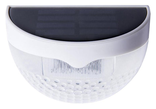 IP55 Solar LED Fence Light, White - PEL01340