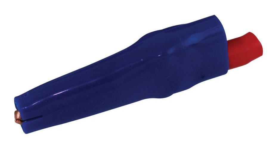 10A Insulated Copper Crocodile Clip, Blue - BU-63C-6.