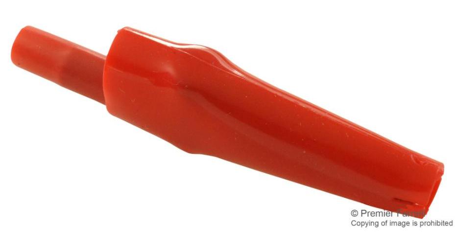 10A Insulated Steel Crocodile Clip, Red - BU-63-2