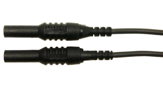 4mm Banana Plug to Banana Plug Leads, Black, 10A, 1kV, 1.5m - MP002195