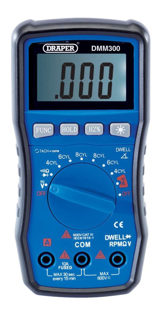 600V AC/DC Automotive Digital Multimeter - DMM300