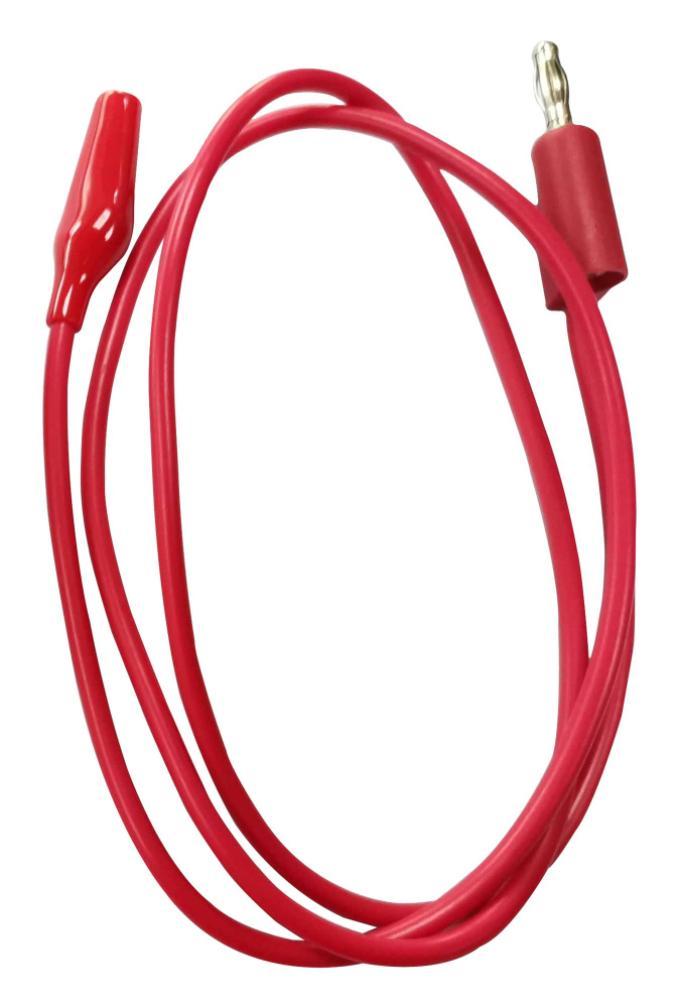 4mm Banana Plug to Crocodile Clip Lead, 30V AC, 60V DC, 5A, 600mm, Red - MP770275