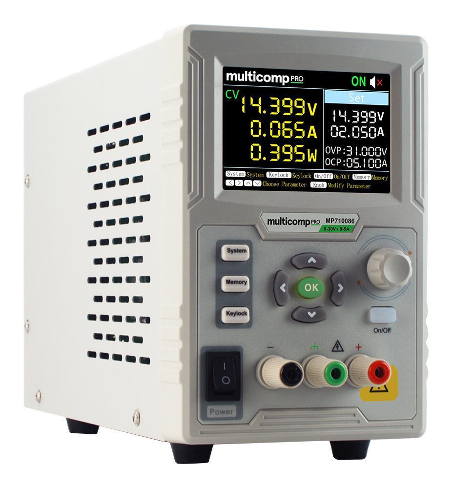 Linear Bench DC Power Supply, 1 Output, 30V, 5A - MP710086